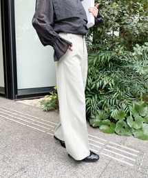 Meli rich | センタープレススラックス(スラックス)