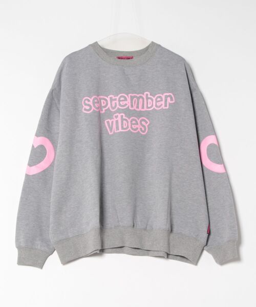 September(セプテンバー)の「《SEPTEMBER(セプテンバー)》Heart Sweat(スウェット・レディース・ブラック/ホワイト/グレー・MEDIUM/SMALL)」の3枚目の写真