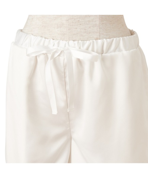 Francfranc（フランフラン）の「ロゴ刺繍 半袖短パンパジャマ ホワイト（ルームウェア/パジャマ・レディース・ホワイト・FREE）」の9枚目の写真