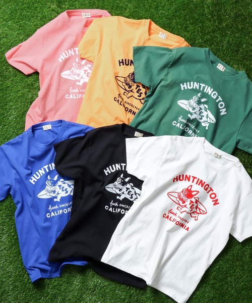 The Endless Summer(エンドレスサマー)の「TES RUNNING BUHI FLOCKY T-SHIRT / Tシャツ(Tシャツ/カットソー・メンズ・グリーン/ブラック/ブルー/ピンク/ホワイト/イエロー・LARGE/X-LARGE/SMALL/MEDIUM)」の13枚目の写真