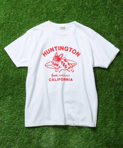 The Endless Summer(エンドレスサマー)の「TES RUNNING BUHI FLOCKY T-SHIRT / Tシャツ(Tシャツ/カットソー・メンズ・グリーン/ブラック/ブルー/ピンク/ホワイト/イエロー・LARGE/X-LARGE/SMALL/MEDIUM)」の9枚目の写真