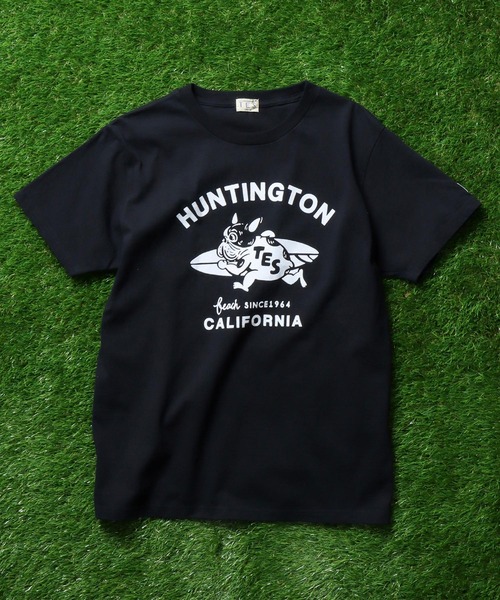 The Endless Summer(エンドレスサマー)の「TES RUNNING BUHI FLOCKY T-SHIRT / Tシャツ(Tシャツ/カットソー・メンズ・グリーン/ブラック/ブルー/ピンク/ホワイト/イエロー・LARGE/X-LARGE/SMALL/MEDIUM)」の8枚目の写真