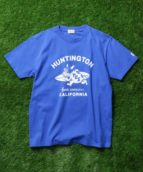 The Endless Summer(エンドレスサマー)の「TES RUNNING BUHI FLOCKY T-SHIRT / Tシャツ(Tシャツ/カットソー・メンズ・グリーン/ブラック/ブルー/ピンク/ホワイト/イエロー・LARGE/X-LARGE/SMALL/MEDIUM)」の15枚目の写真