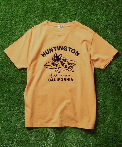 The Endless Summer(エンドレスサマー)の「TES RUNNING BUHI FLOCKY T-SHIRT / Tシャツ(Tシャツ/カットソー・メンズ・グリーン/ブラック/ブルー/ピンク/ホワイト/イエロー・LARGE/X-LARGE/SMALL/MEDIUM)」の12枚目の写真