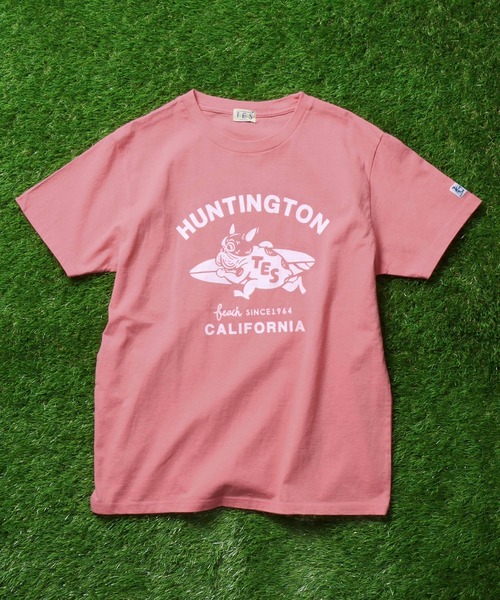 The Endless Summer(エンドレスサマー)の「TES RUNNING BUHI FLOCKY T-SHIRT / Tシャツ(Tシャツ/カットソー・メンズ・グリーン/ブラック/ブルー/ピンク/ホワイト/イエロー・LARGE/X-LARGE/SMALL/MEDIUM)」の14枚目の写真