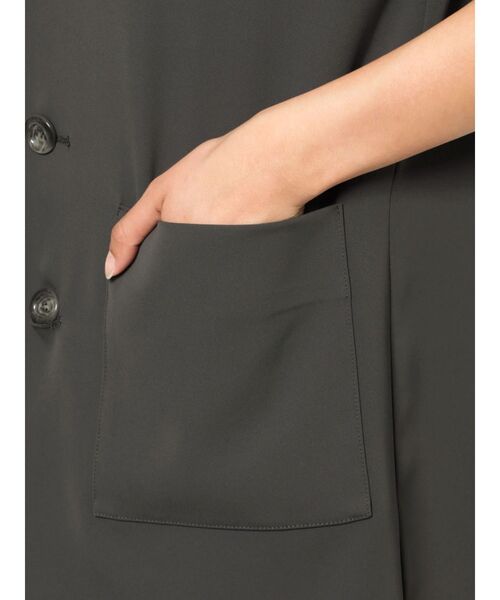 CALNAMUR(カルナムール)の「Vネックロングベスト(ベスト・レディース・グレー/ブラウン・FREE)」の18枚目の写真