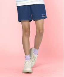 VIVIAN BLUE(ビビアンブルー)の【VIVIAN BLUE】デニムタックキュロット(デニムスカート)