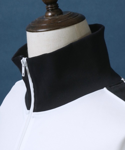 ANPAS（アンパス）の「ANPAS Oversized Side Line Half Zip Pullover/ANPAS 別注 オーバーサイズ サイドライン ハーフジップ プルオーバー トラックジャケット ジャージ（ジャージ・メンズ・ベージュ/ワイン/サックスブルー/ブラック/ホワイト・L/M）」の11枚目の写真