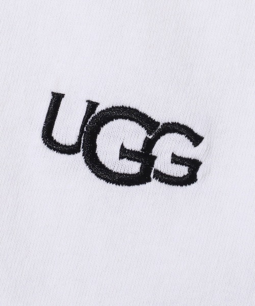 UGG（アグ）の「UGG@mos ロゴ刺繍 チビT / アグ ロゴシシュウ チビティ（Tシャツ/カットソー・レディース・ホワイト/ブラック/ベージュ/ミント・M/L）」の10枚目の写真
