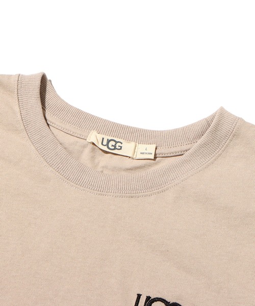 UGG（アグ）の「UGG@mos ロゴ刺繍 チビT / アグ ロゴシシュウ チビティ（Tシャツ/カットソー・レディース・ホワイト/ブラック/ベージュ/ミント・M/L）」の21枚目の写真