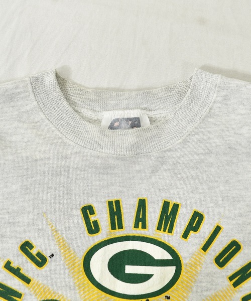 NBA/NFL/NHL/MLB（エヌビーエーエヌエフエルエヌエイチエルエムエルビー）の「【ヴィンテージ古着】90's NFL "Green Bay Packers" クルーネックスウェット USA製（スウェット・メンズ・グレー・MEDIUM）」の4枚目の写真