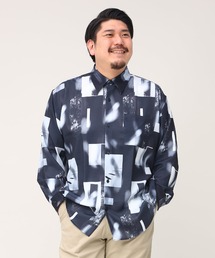B&T CLUB（ビーティークラブ）の「ぼかし フォトプリント カジュアルシャツ（シャツ/ブラウス）」