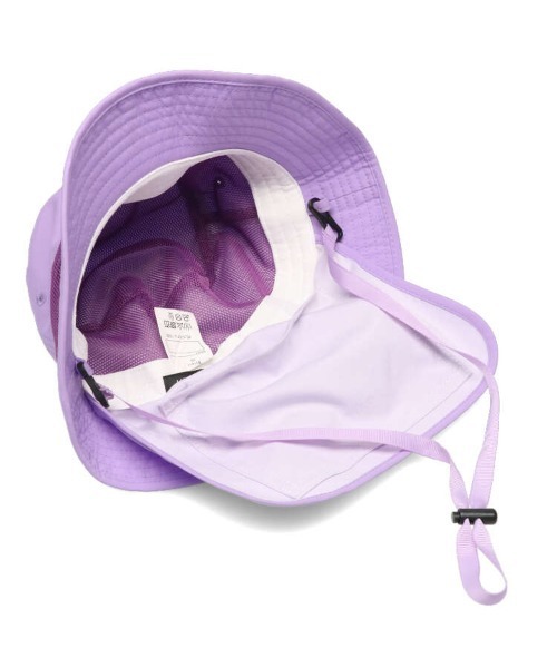 Kids Foret（キッズフォーレ）の「日よけ付メッシュ切替無地撥水ハット・帽子（ハット・キッズ・ラベンダー/ブルー/カーキ/ピンク・54/56/50/52）」の16枚目の写真