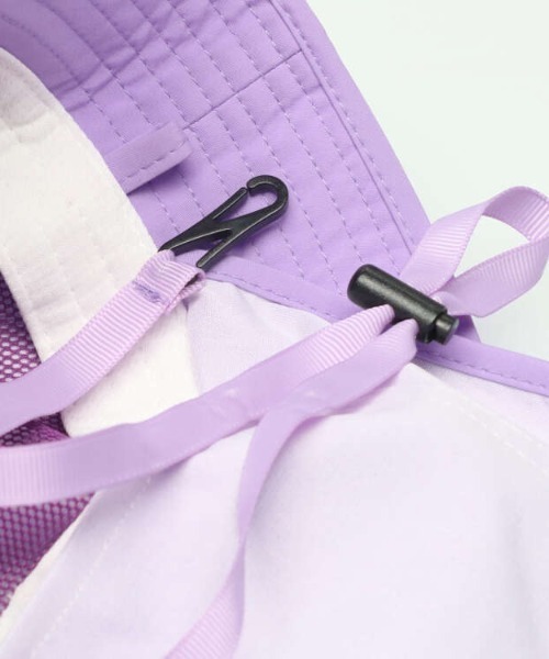 Kids Foret（キッズフォーレ）の「日よけ付メッシュ切替無地撥水ハット・帽子（ハット・キッズ・ラベンダー/ブルー/カーキ/ピンク・54/56/50/52）」の17枚目の写真