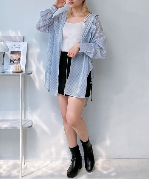 AS KNOW AS plus(アズノゥアズプラス)の「○Wポケットサイドスリットラウンドシャツ(シャツ/ブラウス・レディース・グリーン系/ブルー系/オフホワイト/ブラック系/グレー系/グリーン系1/ホワイト系1/ブルー系1/アイボリー系/ホワイト系その他/グリーン系2/ライトグリーン系/ホワイト系その他2/ホワイト系2/ピンク系・FREE)」の22枚目の写真