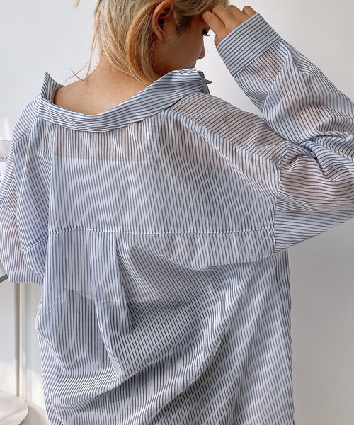 AS KNOW AS plus(アズノゥアズプラス)の「○Wポケットサイドスリットラウンドシャツ(シャツ/ブラウス・レディース・グリーン系/ブルー系/オフホワイト/ブラック系/グレー系/グリーン系1/ホワイト系1/ブルー系1/アイボリー系/ホワイト系その他/グリーン系2/ライトグリーン系/ホワイト系その他2/ホワイト系2/ピンク系・FREE)」の16枚目の写真