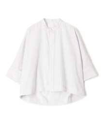 MACPHEE | コットンブロード バンドカラークロップドシャツ(シャツ/ブラウス)