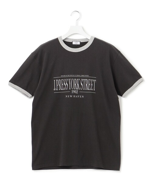J.PRESS YORK STREET（ジェイプレスヨークストリート）の「【UNISEX】リンガーＴシャツ（Tシャツ/カットソー・メンズ・ホワイト系/ライトグレー系/グレー系・MEDIUM/LARGE/SMALL）」の14枚目の写真