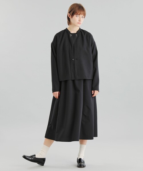 MACKINTOSH PHILOSOPHY(マッキントッシュ フィロソフィー)の「GREY LABEL スタンドカラージャケット(ブルゾン・レディース・ブラウン/ブラック・2/6)」の7枚目の写真