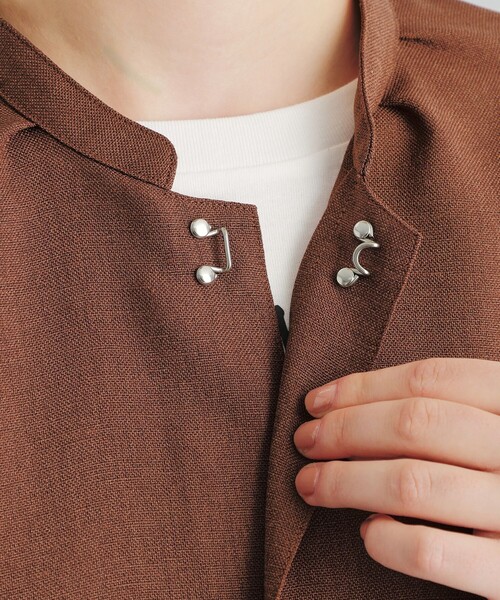 MACKINTOSH PHILOSOPHY(マッキントッシュ フィロソフィー)の「GREY LABEL スタンドカラージャケット(ブルゾン・レディース・ブラウン/ブラック・2/6)」の12枚目の写真