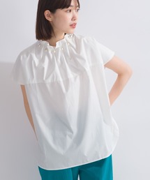 PICCIN PERLA | 襟ビックパールブラウス(シャツ/ブラウス)