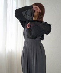 Ambre Ciel | シアーフレアスリーブブラウス／【WEB/EC限定商品】(シャツ/ブラウス)