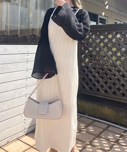 Ambre Ciel（アンブルシエル）の「シアーフレアスリーブブラウス／【WEB/EC限定商品】（シャツ/ブラウス・レディース・ブラック/アイボリー/モカ・FREE）」の20枚目の写真