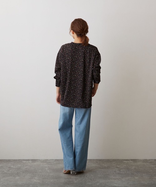 OWLSPALE（オールズペール）の「プリントバンドカラーブラウス（シャツ/ブラウス・レディース・グリーン/イエロー/ブラック・FREE）」の15枚目の写真