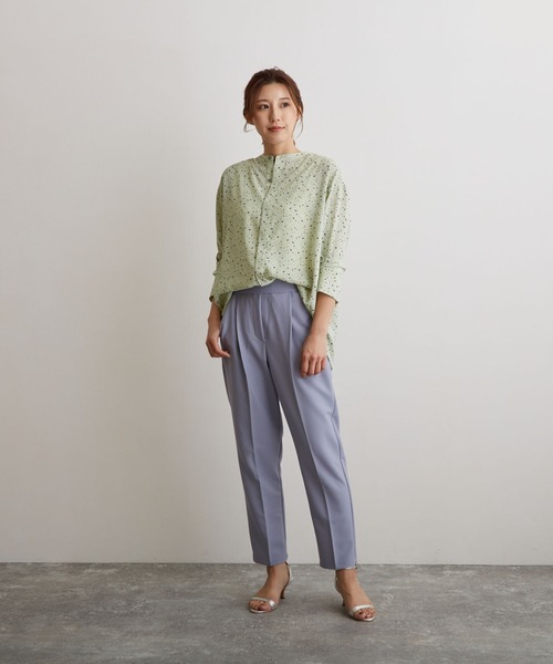 OWLSPALE（オールズペール）の「プリントバンドカラーブラウス（シャツ/ブラウス・レディース・グリーン/イエロー/ブラック・FREE）」の16枚目の写真