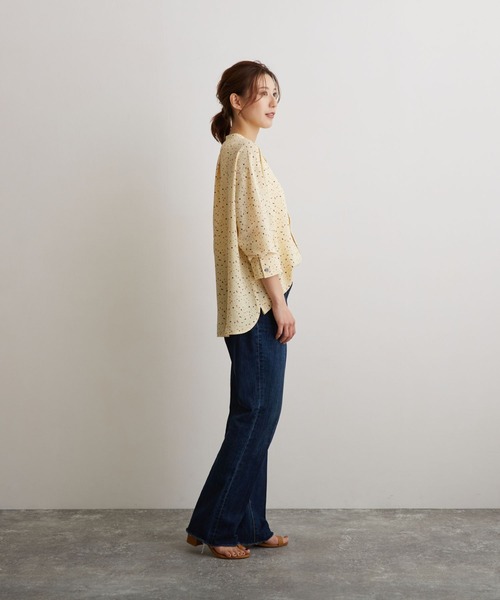 OWLSPALE（オールズペール）の「プリントバンドカラーブラウス（シャツ/ブラウス・レディース・グリーン/イエロー/ブラック・FREE）」の20枚目の写真