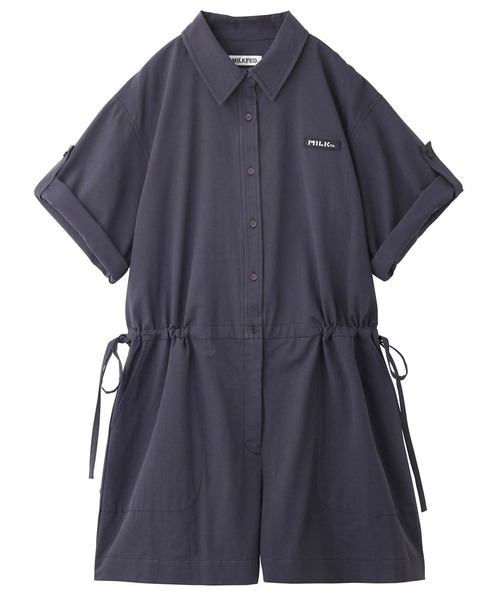 MILKFED.（ミルクフェド）の「SHORT ALL IN ONE（つなぎ/オールインワン・レディース・ライトピンク/ネイビー/ベージュ・ONE SIZE）」の21枚目の写真