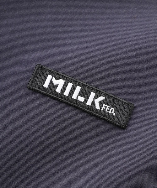 MILKFED.（ミルクフェド）の「SHORT ALL IN ONE（つなぎ/オールインワン・レディース・ライトピンク/ネイビー/ベージュ・ONE SIZE）」の4枚目の写真