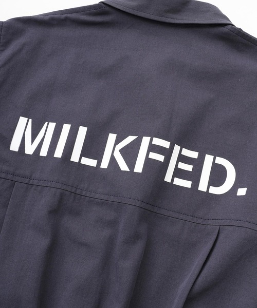 MILKFED.（ミルクフェド）の「SHORT ALL IN ONE（つなぎ/オールインワン・レディース・ライトピンク/ネイビー/ベージュ・ONE SIZE）」の10枚目の写真