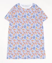 Disney（ディズニー）の「【 Disney 】 ディズニーキャラクター 総柄Ｔシャツワンピ 23B（ワンピース）」