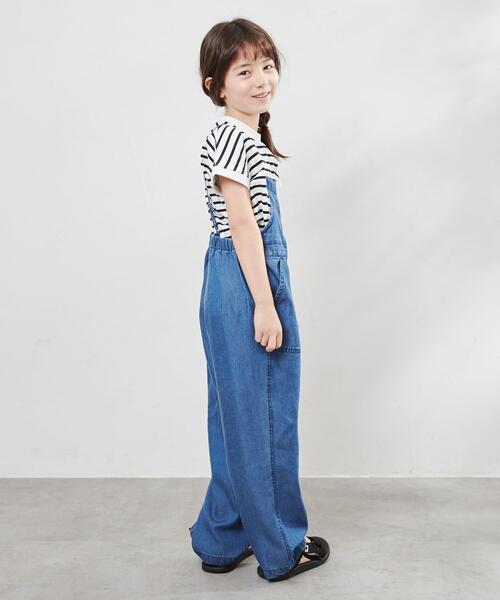 coen（コーエン）の「ライトデニムサロペット（サロペット/オーバーオール・キッズ・ネイビー・130/150/110）」の3枚目の写真