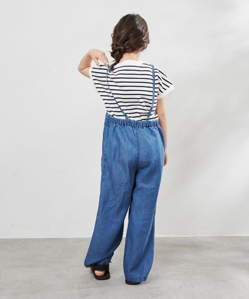 coen（コーエン）の「ライトデニムサロペット（サロペット/オーバーオール・キッズ・ネイビー・130/150/110）」の4枚目の写真