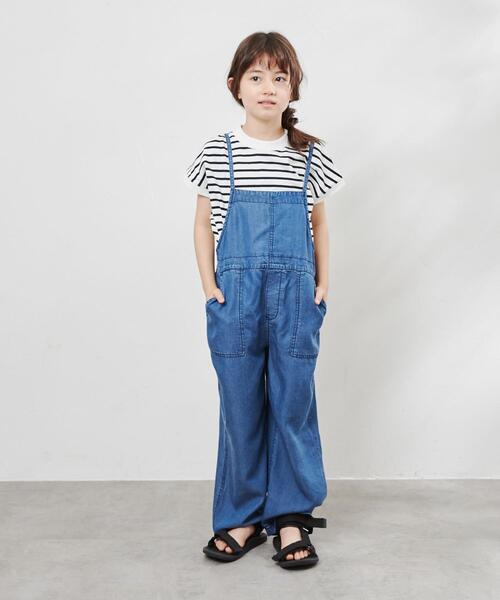 coen（コーエン）の「ライトデニムサロペット（サロペット/オーバーオール・キッズ・ネイビー・130/150/110）」の6枚目の写真