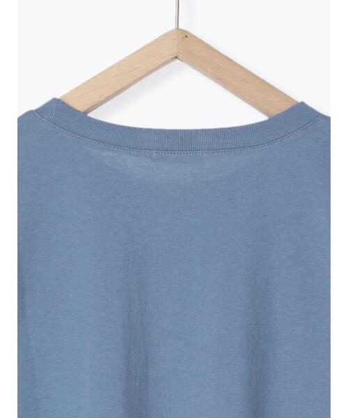 ehka sopo（エヘカソポ）の「ロゴ刺繍Tシャツ（Tシャツ/カットソー・レディース・ブラック/サックスブルー/オフホワイト・F）」の18枚目の写真