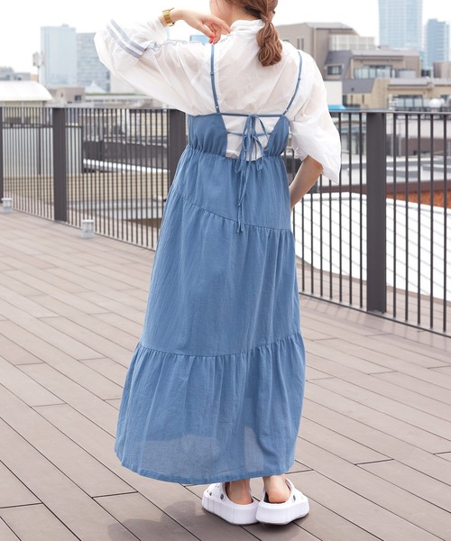 w closet（ダブルクローゼット）の「ティアードキャミワンピース
