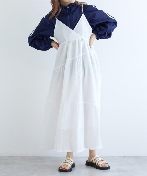 w closet(ダブルクローゼット)の「ティアードキャミワンピース w closet(ダブルクローゼット)の「ティアードキャミワンピース