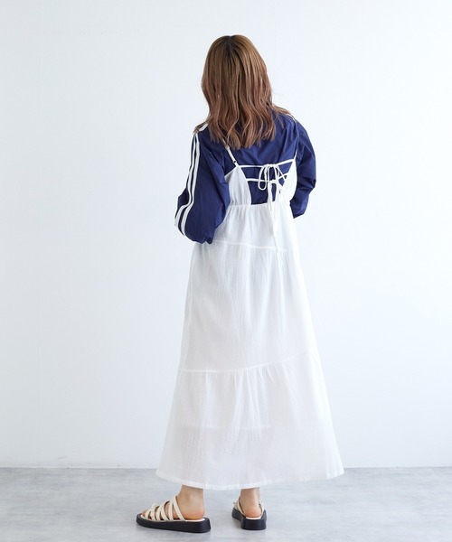 w closet(ダブルクローゼット)の「ティアードキャミワンピース w closet(ダブルクローゼット)の「ティアードキャミワンピース