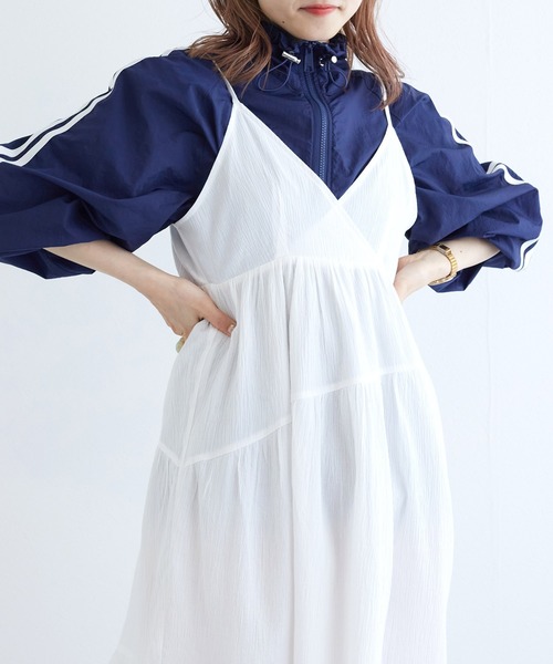 w closet(ダブルクローゼット)の「ティアードキャミワンピース w closet(ダブルクローゼット)の「ティアードキャミワンピース