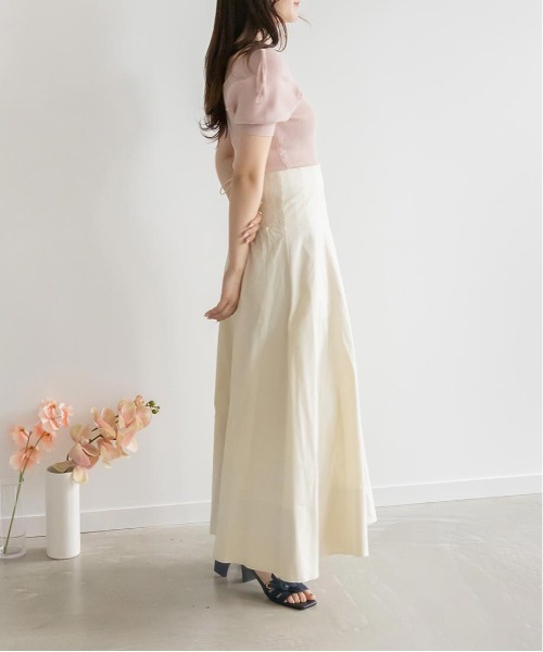RANDA(ランダ)の「肩リボンボリュームスリーブマルチWAYニット(ニット/セーター・レディース・ベージュ/ピンク/グレイッシュベージュ・FREE)」の16枚目の写真