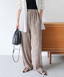 ウェーブプリーツリラックスワイドパンツ