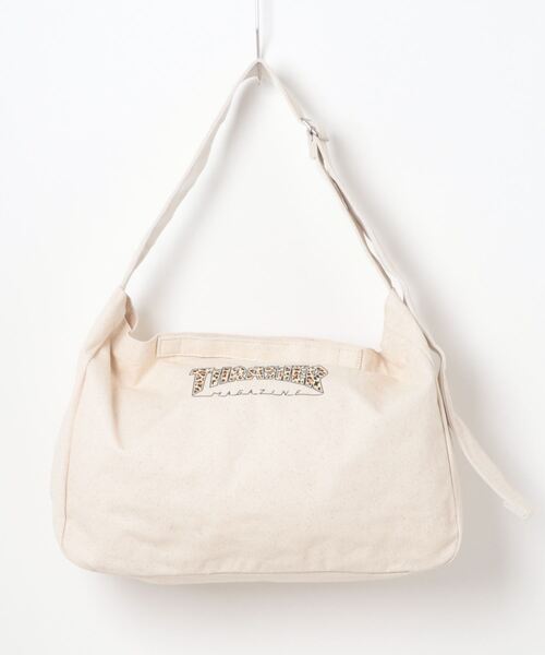 THRASHER(スラッシャー)の「スラッシャー ショルダーバッグ 帆布 キャンバス メンズ レディース(ショルダーバッグ・メンズ・ベージュ/グレー/ブラック/アイボリー/ブラック系その他2/ホワイト系その他2・FREE)」の3枚目の写真