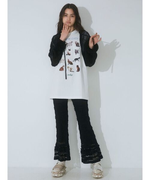 merry jenny（メリージェニー）の「モヘヤライクニットボレロ（カーディガン/ボレロ・レディース・ブラック/ピンク/ベージュ・FREE）」の13枚目の写真