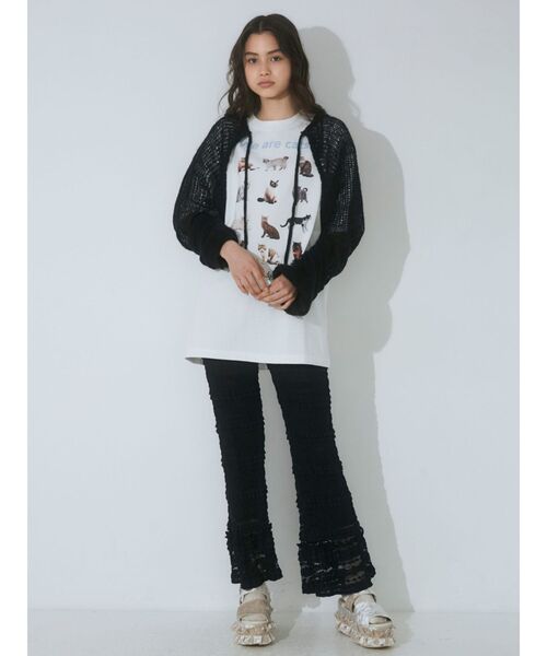 merry jenny（メリージェニー）の「モヘヤライクニットボレロ（カーディガン/ボレロ・レディース・ブラック/ピンク/ベージュ・FREE）」の14枚目の写真