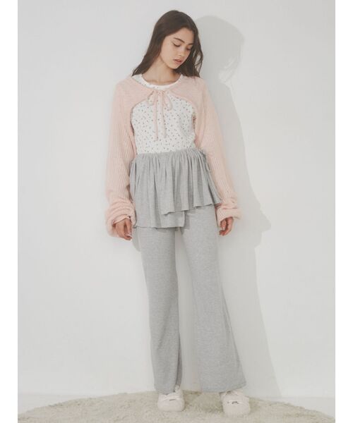 merry jenny（メリージェニー）の「モヘヤライクニットボレロ（カーディガン/ボレロ・レディース・ブラック/ピンク/ベージュ・FREE）」の19枚目の写真