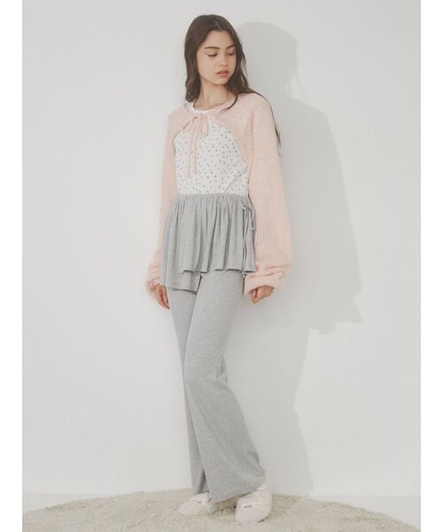 merry jenny（メリージェニー）の「モヘヤライクニットボレロ（カーディガン/ボレロ・レディース・ブラック/ピンク/ベージュ・FREE）」の20枚目の写真