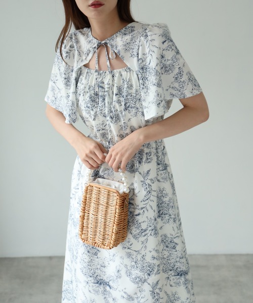 ZOZO限定】りぼん付きケープライクトワルドジュイプリント